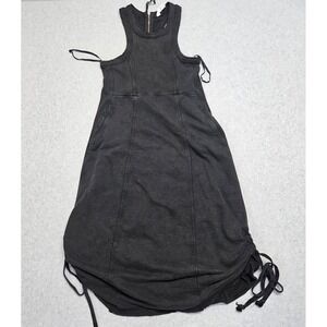 Daily Practice by Anthropologie Horizon Midi Black Dress Womens  XS